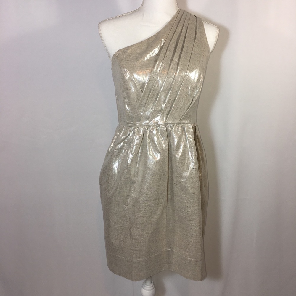 Shoshanna Dress Metallic